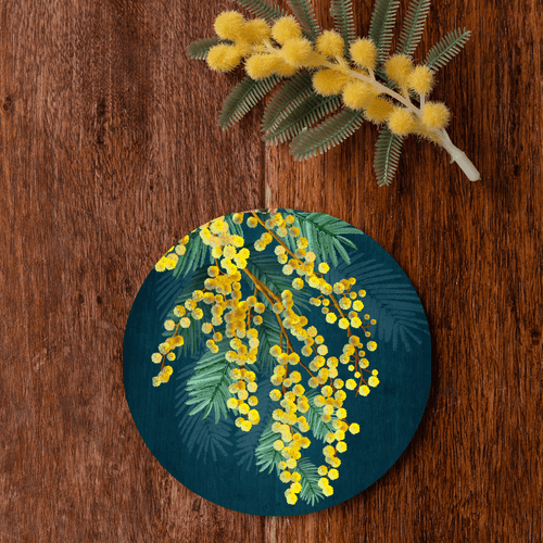 Banksia Blue Studio Coaster Collection|  Australian "Nature Inside"  - Golden Spirit Set of 4