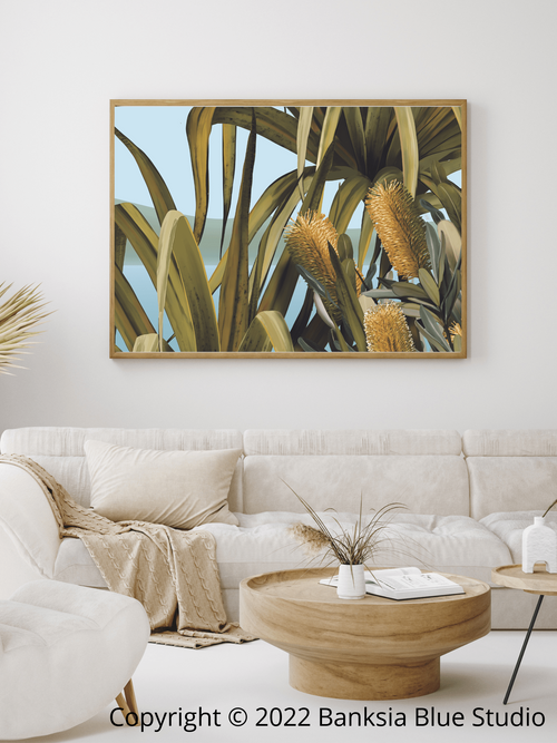 Banksia Blue Studio "Amaroo"| Noosa Tea Tree Bay Framed Canvas Print 2-Landscape