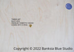 Banksia Blue Studio A1-841mm x 594mm Beacon Of The Bush"|Australian Waratah Tangerine Wood Wall Art-Portrait