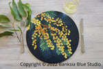 Banksia Blue Studio 1 Placemat Australian Native Table Placemats - Golden Spirit