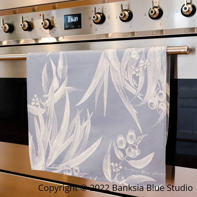 Banksia Blue Studio 1x Napkin Cotton Tea Towel |Eucalyptus Blue