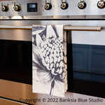 Banksia Blue Studio 1x Napkin Cotton Tea Towel |Waratah