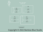 Banksia Blue Studio "Alkira" |Australian Berry Hibiscus Wall Art Print-Landscape