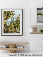Banksia Blue Studio "Amaroo"| Noosa Tea Tree Bay Framed Wall Print 1 Black-Portrait