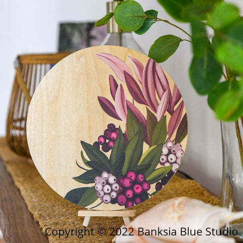 Banksia Blue Studio Australian Wood Decor- Lily Pily
