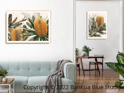 Banksia Blue Studio Banyula Landscape and Mirambeena 2 Portrait | 2 Piece Wall Art