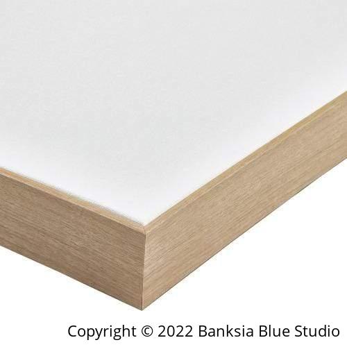 Banksia Blue Studio "Boroondara 2" |Australian Blue Gum Eucalyptus Timber Framed Canvas Print - Portrait