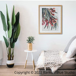 Banksia Blue Studio "Boroondara Print 1"|Blue Gum Eucalyptus 1 Framed Wall Print Natural- Portrait