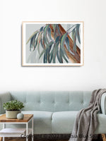 Banksia Blue Studio "Boroondara Print 2"|Blue Gum Eucalyptus Framed Wall Print Natural- Landscape