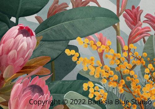 Banksia Blue Studio " Bundaleer" |Australian Bush Canvas Art Print - Landscape