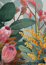Banksia Blue Studio " Bundaleer" |Australian Bush Canvas Art Print - Portrait