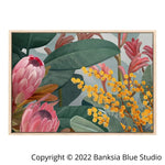 Banksia Blue Studio "Bundaleer" | Australian Bush Scene Timber Framed Canvas Print - Landscape