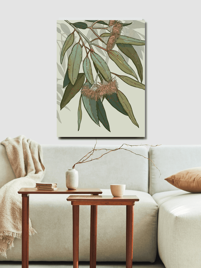 Banksia Blue Studio "Kooyong"| Australian Eucalyptus| Framed Canvas Print Australian Eucalyptus