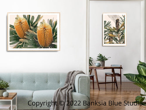 Banksia Blue Studio Mirambeena 1 & 3|Landscape and Portrait | 2 Piece Wall Art