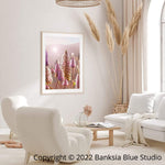 Banksia Blue Studio " Mulla Mulla"|Australian Mulla Mulla Framed Wall Print 1 Natural-Portrait