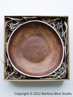 Banksia Blue Studio Rugged Earth Serving Bowl - Rust