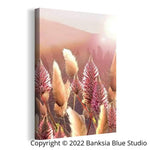 Banksia Blue Studio Stretched Canvas Set Of 2 "Mulla Mulla"  Print 1 & 2
