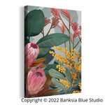 Banksia Blue Studio Stretched Framed Set of 2"Bundaleer" & "Wild of Heart - Pink"