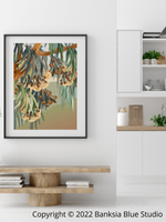 Banksia Blue Studio "Tanderra "|Australian Scene Framed Wall Print Black-Portrait