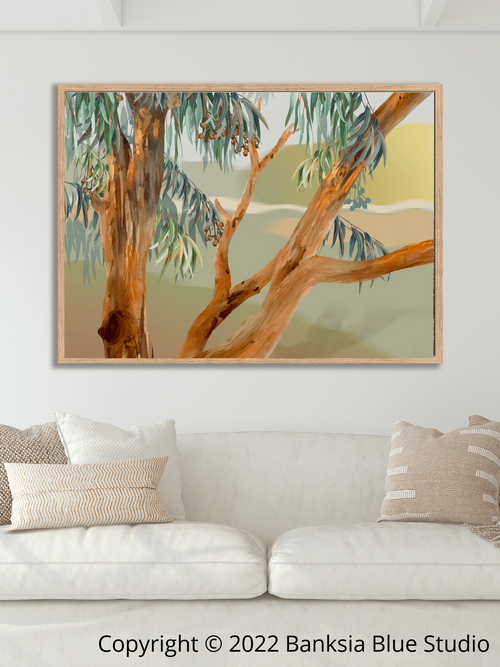 Banksia Blue Studio "Tanderra"| Australian Scenery Timber Framed Canvas Print - Landscape