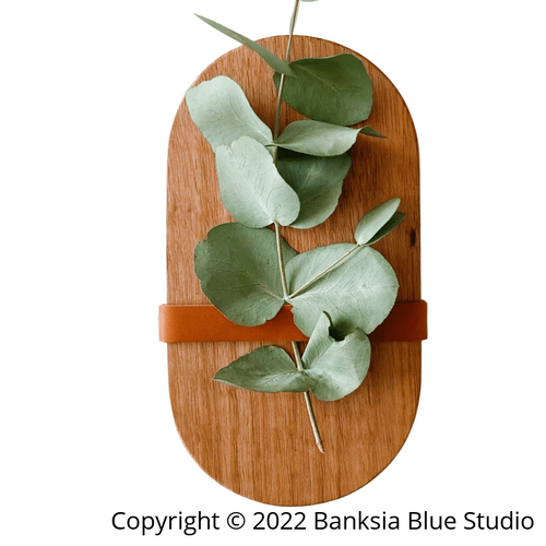 Banksia Blue Studio Tasmanian Oak Timber Wall Planter