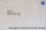 Banksia Blue Studio Home & Living Wood Wall Art,Botanical, Australian Waratah Modern Art, Original Wall Art Print